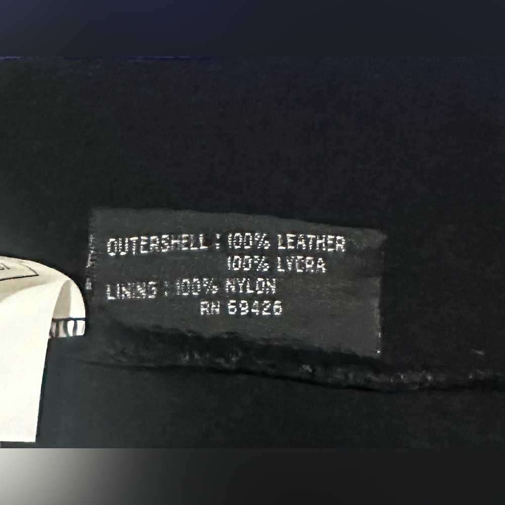 New Wilson Blue Leather and Black Lycra Dress. - Picture 6 of 14